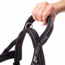 Нейлонова шлейка світловідражаюча норвезького типу для собак Ferplast Sport Dog P (Ферпласт Спорт Дог П) A: 48 см - B: 58 int 71 см - S, Сірий