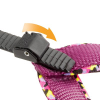 М'яка нагрудна шлейка для собак з мікрорегулюванням Ferplast Agila Fantasy 4-6 (Ферпласт Агілу Фентезі 4-6) 6 розмір - A = B 5765 cm 25 mm - max 15 кг, Рожевий