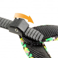 М'яка нагрудна шлейка для собак з мікрорегулюванням Ferplast Agila Fantasy 4-6 (Ферпласт Агілу Фентезі 4-6) 4 розмір - A = B 44  16. 52 см 20 мм - max 8 кг, Чорно-зелений