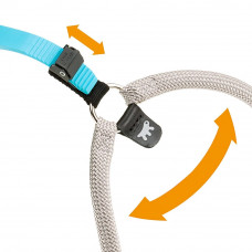 Нагрудна шлейка для собак із нейлону з мікрорегулюванням Ferplast Agila Sport (Ферпласт Агіла Спорт) A = B 57 ÷ 65 см Ø 13 мм — max 15 кг — 6 розмір, Сірий