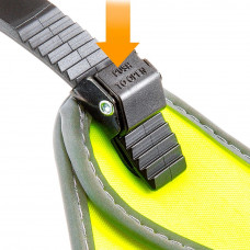 Нагрудна шлейка для собак з мікрорегулюванням Ferplast Agila Fashion (Ферпласт Агіла Фешн) A = B 57 ÷ 65 см — max 15 кг — 6 розмір, Салатовий