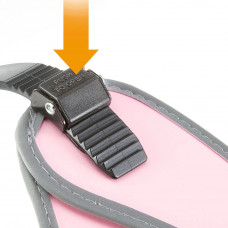 Нагрудна шлейка для собак з кашлямена з мікрорегулюванням Ferplast Agila 4 - 9 (Ферпласт Агілу 4-9) A = B 69 ❖ 77 см - max 30 кг - 8 розмір, Рожевий