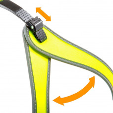 Нагрудна шлейка для собак з мікрорегулюванням Ferplast Agila Fashion (Ферпласт Агіла Фешн) A = B 57 ÷ 65 см — max 15 кг — 6 розмір, Салатовий