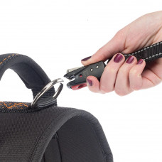 Нагрудна шлейка з високопрозорої нейлону Ferplast Hercules Р (Ферпласт Геркулес П) L - A: 54 ae 65 см - B: 64 he 81 см 40 мм, Чорний