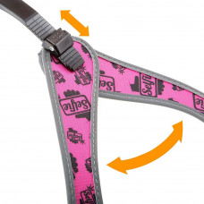 Нагрудная шлейка для собак с микрорегулировкой Ferplast Agila Fashion (Ферпласт Агила Фешн) A = B 63 ÷ 71 см - max 22 кг - 7 размер, Селфи