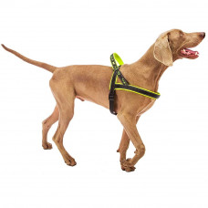 Нейлонова шлейка світловідражаюча норвезького типу для собак Ferplast Sport Dog P (Ферпласт Спорт Дог П) A: 65 см - B: 77 sign 98 см - L, Жовтий