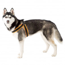 М'яка нагрудна шлейка для собак з мікрорегулюванням Ferplast Agila Fluo 3-9 (Ферпласт Агілу Флуо 3-9) A = B 77 ❖ 85 см 25 мм - max 35 кг - 9 розмір, Рожевий