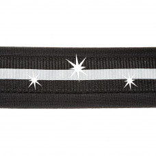 Світлий шлейк для собак з магнітною застібкою Ferplast Daytona R Cros (Ферпласт Дайтон П Кросс) S - B: 47 intow 62 см 15 мм, Чорний