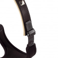 Шкіряна шлейка для собак з металевими прикрасами Ferplast Giotto Luxor Black P (Ферпласт Гіотто Лусор П)