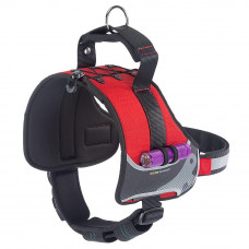 Нагрудная светоотражающая шлейка для собак из высокопрочного нейлона Ferplast Hercules Р (Ферпласт Геркулес П) XXL - A: 65 ÷ 75 см - B: 90 ÷ 110 см 40 мм, Красный