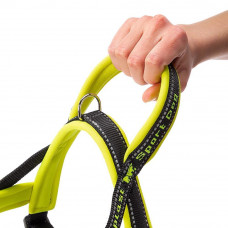 Нейлонова шлейка світловідражаюча норвезького типу для собак Ferplast Sport Dog P (Ферпласт Спорт Дог П) A: 39 см - B: 48 select 58 см - XS, Жовтий