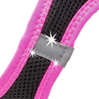 Нагрудная светоотражающая шлейка для собак из дышащего нейлона Ferplast Kaori P (Ферпласт Каори П) XXS - A: 24 ÷ 28 см - B: 28 ÷ 32 см, Розовый