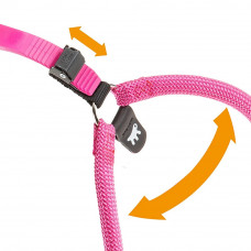 Нагрудна шлейка для собак з нейлону з мікрорегулюванням Ferplast Agila Sport (Ферпласт Агіла Спорт) A = B 69 et 77 см max 30 кг - 8 розмір, Рожевий