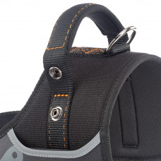 Нагрудна шлейка з високопрозорої нейлону Ferplast Hercules Р (Ферпласт Геркулес П) L - A: 54 ae 65 см - B: 64 he 81 см 40 мм, Чорний