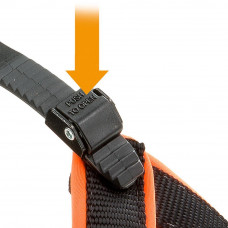 М'яка нагрудна шлейка для собак з мікрорегулюванням Ferplast Agila Fluo 3-9 (Ферпласт Агілу Флуо 3-9) A = B 63 ❏ 71 см 25 мм - max 22 кг - 7 розмір, Оранжевий