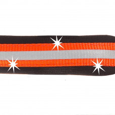 М'яка нагрудна шлейка для собак з мікрорегулюванням Ferplast Agila Reflex 5-9 (Ферпласт Агіла Рефлекс 5-9) 8 розмір - A = B 69 he 77 см 20 мм - max 30 кг, Оранжевий