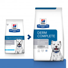 Hills Prescription Diet Canine Derm Complete Mini (Хиллс Дерм Комплит) корм для собак для кожи при аллергии 12 кг.