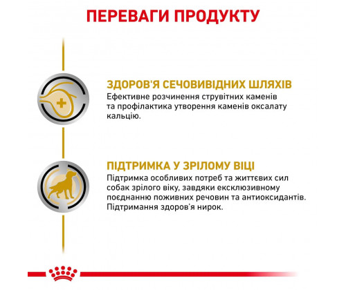Royal Canin Urinary S/O AGEING 7+ (Роял Канин Уринари СО) сухой корм для собак от 7 лет для мочевых путей 1.5 кг