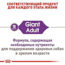 Royal Canin Giant Adult (Рояв Канін Джаїнт Едалт) сухий корм для дорослих собак гігантських порід 15 кілограмів.