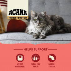 Acana Highest Protein Indoor Cat Recipe (Акана Хайест) сухой корм беззерновой для взрослых домашних котов 1.8 кг.