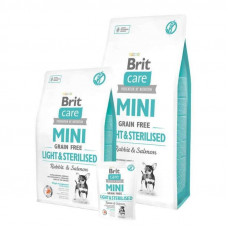 Brit Care Mini Grain Free Light Sterilised (Брит Кеа Міні) беззерновий корм для стерилізованих собак до 10 кілограмів 7 кілограмів.