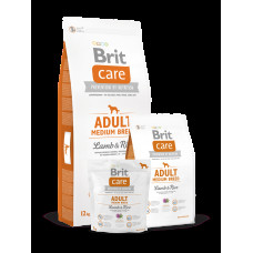 Brit Care Adult Medium Breed Lamb Rice (Брит Кеа Едалт Медіум Брид) сухий корм для собак 10-25 кг у разі алергії