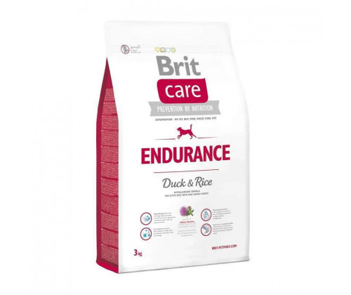 Brit Care Endurance (Брит Кеа Эндьюренс Утка и Рис) беззерновой сухой корм для активных собак 3 кг.