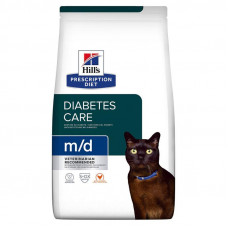 Hills Prescription Diet Feline m/d Chicken (Хіллс ПД Філайн м/д) для котів при цукровому діабеті і ожиріння 1.5 кг