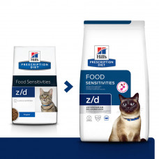 Hills SP Feline z/d Food Sensitivities (Хиллс з/д Фуд Сенситивит) корм для котов с чувствительным пищеварением 3 кг.