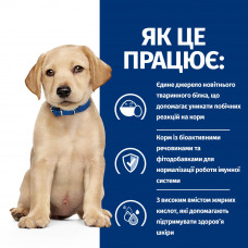 Hills Prescription Diet Canine Derm Complete Puppy (Хиллс Дерм Комплит) корм для щенков для кожи при аллергии 1.5 кг.