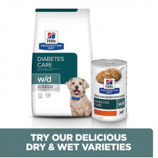 Hills Prescription Diet Canine w/d с курицей (Хиллс ПД Канин в/д) для собак при ожирении и сахарном диабете 1.5 кг