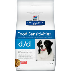 Hills Prescription Diet Canine d/d Salmon & Rice (Хиллс ПД Канин д/д) - для собак с аллергией на пищу 2 кг
