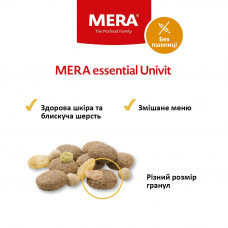 MERA Essential Univit (Мера Есентіал Юнівіт) сухий корм для собак із нормальною активністю мікс крокет