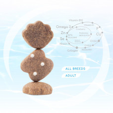 OptiMeal Beauty Podium Shiny Coat Dental Care (ОптiМіл Б'юті Подіум) сухий корм для собак для блискучої шерсті