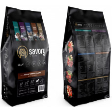 Savory Medium Breeds Turkey rich in Fresh Meat with Lamb (Сейворі Медіум Брідз) корм для собак середніх порід