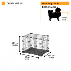 Клетка для собак и щенков Ferplast Doggy Hub (Ферпласт Догги Хаб)