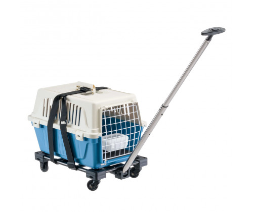 Тележка с ручкой и ремнями для переносок собак и кошек Ferplast Pet Carrier Trolley (Ферпласт Пет Троллей) Тележка с ручкой и ремнями для переносок собак и кошек Ferplast Pet Carrier Trolley (Ферпласт Пет Троллей)