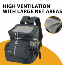 Рюкзак-переноска для маленьких собак и котов Ferplast Voyager Backpack (Ферпласт Вояжер Бекпек) 29 x 21 x h 36 cм - 350, Черный