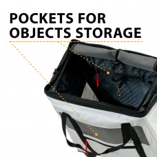 Тележка-перевозка на колесах для маленьких собак и кошек Ferplast Voyager Trolley (Ферпласт Вояжер Троллей)