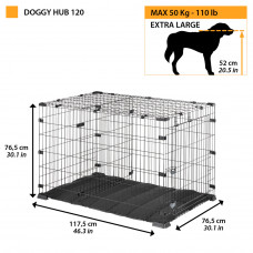Клетка для собак Ferplast Doggy Hub (Ферпласт Догги Хаб) 76.5 х 117.5 х 76.5 см - до 50 кг - 120