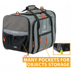 Сумка-переноска для маленьких собак и кошек Ferplast Voyager Carrier Pro (Ферпласт Вояжер Карьер Про) Серый
