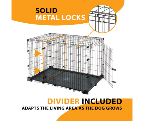 Клетка для собак и щенков Ferplast Dog Zone (Ферпласт Дог Зона) 61.5х91.5х61 см - 90 Клетка для собак и щенков Ferplast Dog Zone (Ферпласт Дог Зона) 61.5х91.5х61 см - 90