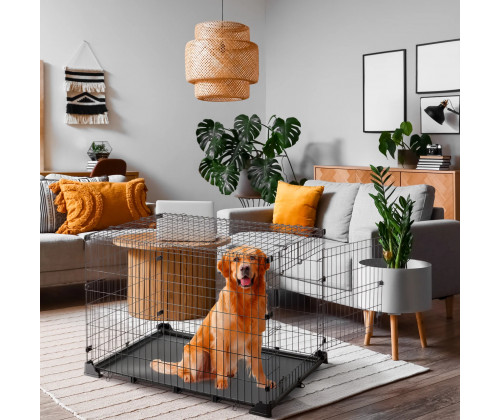 Клетка для собак и щенков Ferplast Dog Zone (Ферпласт Дог Зона) 76.5х107.5х75.5 см - 105 Клетка для собак и щенков Ferplast Dog Zone (Ферпласт Дог Зона) 76.5х107.5х75.5 см - 105