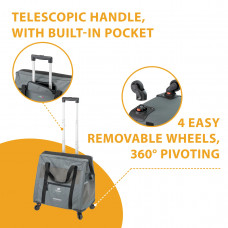 Тележка-перевозка на колесах для маленьких собак и кошек Ferplast Voyager Trolley (Ферпласт Вояжер Троллей)