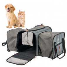 Сумка-переноска для маленьких собак и кошек Ferplast Voyager Carrier Pro (Ферпласт Вояжер Карьер Про) Серый