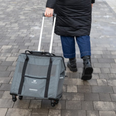 Тележка-перевозка на колесах для маленьких собак и кошек Ferplast Voyager Trolley (Ферпласт Вояжер Троллей) Черный
