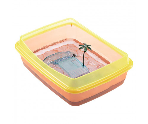 Пластиковая чаша - бассейн для черепах Ferplast Tortugas (Ферпласт Тортугас) Помаранчевий