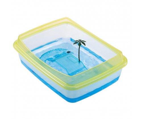 Пластиковая чаша - бассейн для черепах Ferplast Tortugas (Ферпласт Тортугас) Блакитний