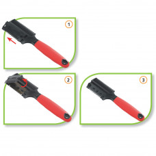 Двосторонній гребінець-тример з лезами для собак і кішок Ferplast GRO 5991 (Ферпласт ГРО 5991)