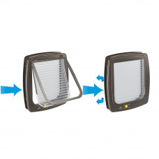 Двері врізаної для собак і кішок Ferplast Swing 5 (Ферпласт Свінг 5) Коричневий